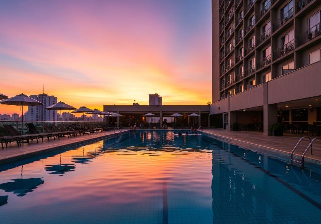 Piscina do hotel